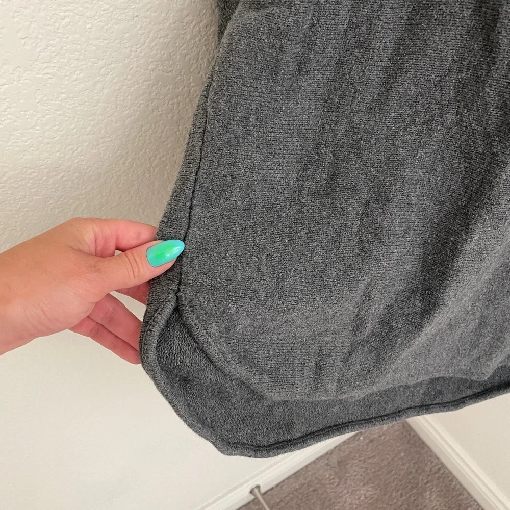 Michael Kors gray crewneck  back zipper sweater size S